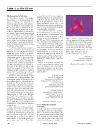 Letters to the Editor