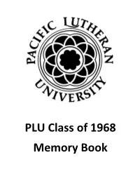PLU Class of 1968 Memory Book