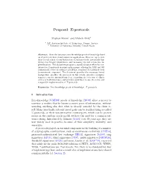 Proposal: Sigma-Protocols