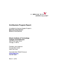 Architecture Program Report
