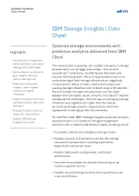 IBM Storage Insights | Data Sheet