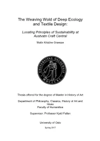 The Weaving Wold of Deep Ecology and Textile Design