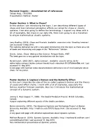 Annotated List of References Tobias Keip, I7801986 Presentation Method: Poster