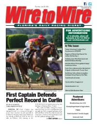 First Captain Defends Perfect Record in Curlin