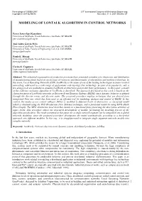 Modeling of Lontalk Algorithm in Control Networks