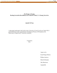 The Prisms of Passing: Reading Beyond the Racial Binary in Twentieth-Century U.S