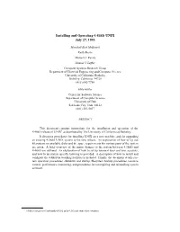 Installing and Operating 4.4BSD UNIX July 27, 1993