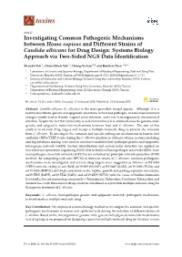 Investigating Common Pathogenic Mechanisms Between Homo Sapiens and Different Strains of Candida Albicans for Drug Design