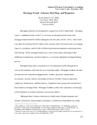 Mortgage Fraud: Schemes, Red Flags, and Responses