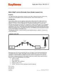 NXU-2 Roip Link to Eliminate Voice-Grade Leased Line