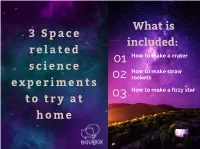 Science Experiments Related to Space