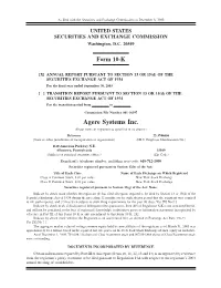 2003 10K Statement, Agere Systems