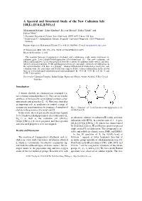 A Spectral and Structural Study of the New Cadmium Salt [(H2L)2][Cd2i6][(NO3)2]