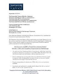 An Overview of EBP's Failed Government-Owned Internet, Cable