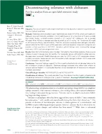 Deconstructing Tolerance with Clobazam Post Hoc Analyses from an Open-Label Extension Study
