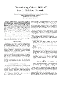 Dimensioning Cellular Wimax Part II: Multihop Networks