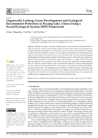 Organically Linking Green Development and Ecological Environment Protection in Poyang Lake, China Using a Social-Ecological System (SES) Framework