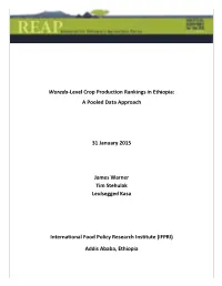 Woreda-Level Crop Production Rankings in Ethiopia: a Pooled Data Approach