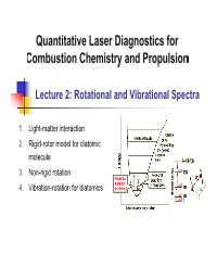 Lecture 2: Rotational and Vibrational Spectra
