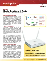 Mobile Broadband N Router Wifi Access to 3G/4G and Wired Networks