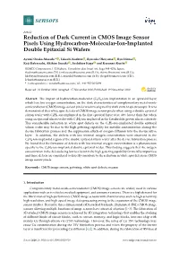 Reduction of Dark Current in CMOS Image Sensor Pixels Using Hydrocarbon-Molecular-Ion-Implanted Double Epitaxial Si Wafers