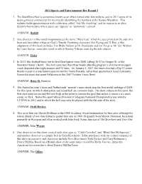 2014 Sports and Entertainment Bee Round 3 1. the Slashdot Effect Is