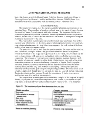 23 a CROP ROTATION PLANNING PROCEDURE Note