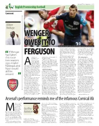 Arsenal's Performance Reminds Me of the Infamous Comical
