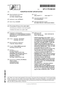 Processing of Frames of an Audio Signal Verarbeitung Von Rahmen Eines Audiosignals Traitement De Trames D’Un Signal Audio