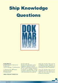 Ship Knowledge Questions