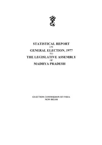 Statistical Report General Election