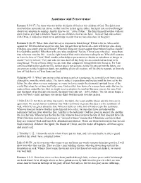 Assurance and Perseverance