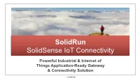 Solidrun Solidsense Iot Connectivity