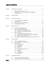 Table of Contents