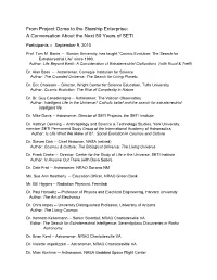 From Project Ozma to the Starship Enterprise: a Conversation About the Next 50 Years of SETI