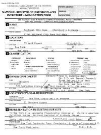 Nomination Form Owner of Property