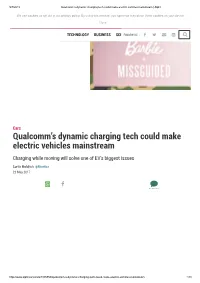 Qualcomm's Dynamic Charging Tech Could Make Electric Vehicles
