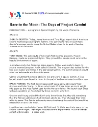 Race to the Moon: the Days of Project Gemini