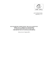 ACFC/SR/II(2005)001 Appendices 1 to 7