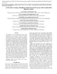 At the Zebra Crossing: Modelling Complex Decision Processes with Variable-Drift Diffusion Models