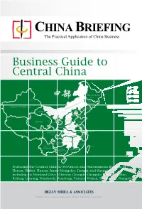 CHINA BRIEFING the Practical Application of China Business