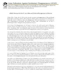 Final AFAD Statement