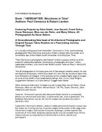 “HERE/AFTER: Structures in Time” Authors: Paul Clemence & Robert