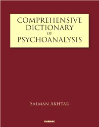 Comprehensive Dictionary of Psychoanalysis