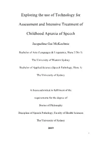 Exploring the Use of Technology for Assessment and Intensive