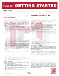 Group Power Getting Started Sheet