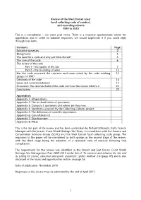 Review of the West Dorset Coast Fossil Collecting Code of Conduct, and Recording Scheme 1999 to 2010