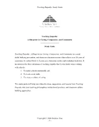 Teaching Empathy Study Guide