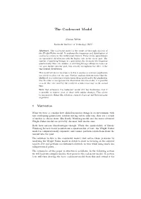 The Coalescent Model