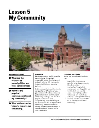 Lesson 5 My Community